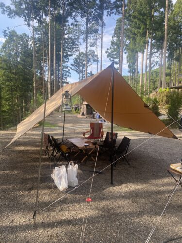 Soomloomタープとポールの使用レビュー！ファミリーキャンプに最適なサイズ！